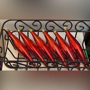 Red Blown Glass ornaments *